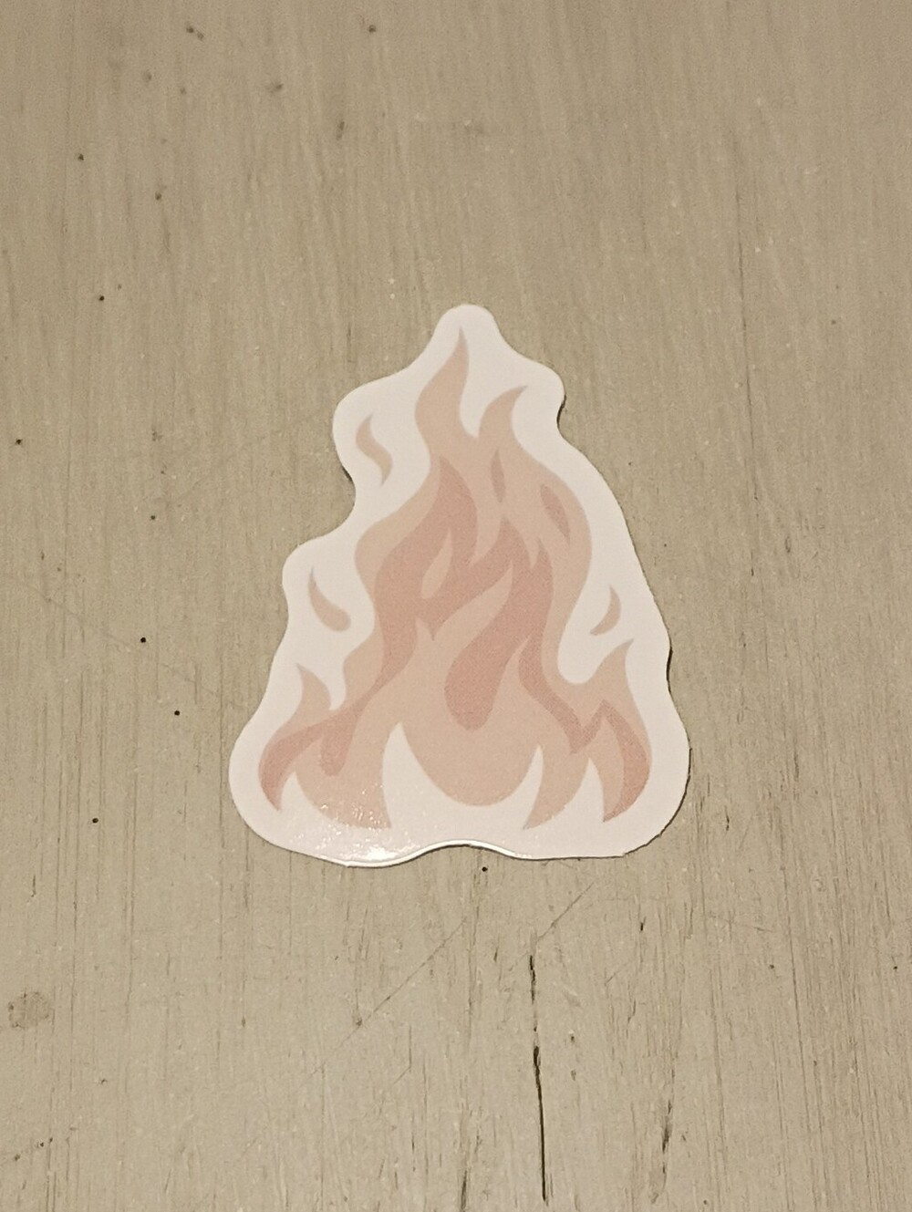 10/$10 Sticker Decal - Light Brownish - Orangey Colored Flames